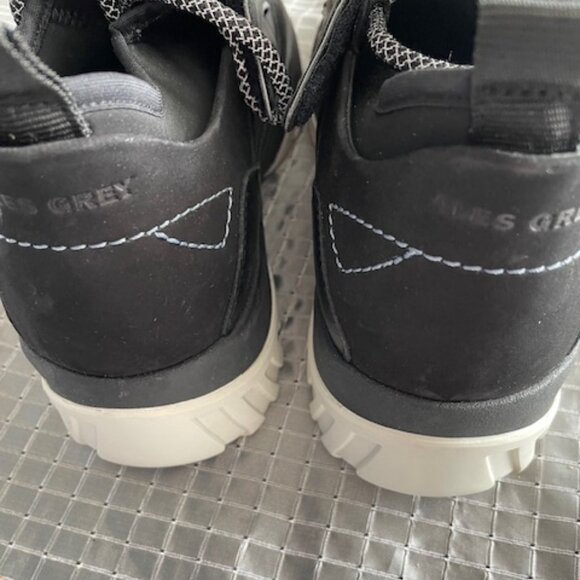 ALES GREY LEATHER MEN SNEAKERS SIZE 9 - Picture 7 of 7